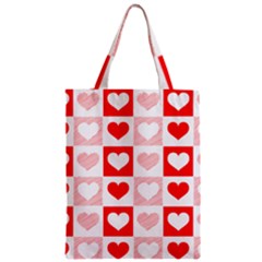 Hearts  Zipper Classic Tote Bag by Sobalvarro