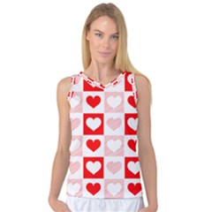 Hearts  Women s Basketball Tank Top by Sobalvarro