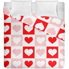 Hearts  Duvet Cover Double Side (king Size) by Sobalvarro