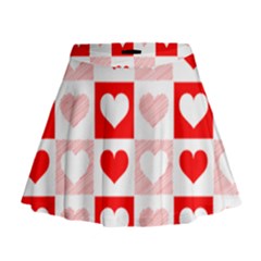 Hearts  Mini Flare Skirt by Sobalvarro