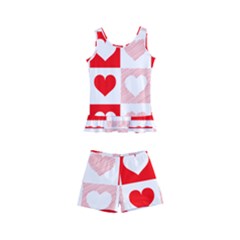 Hearts  Kids  Boyleg Swimsuit