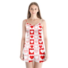Hearts  Satin Pajamas Set by Sobalvarro