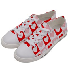 Hearts  Women s Low Top Canvas Sneakers by Sobalvarro