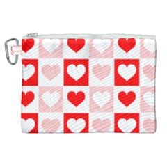 Hearts  Canvas Cosmetic Bag (xl) by Sobalvarro