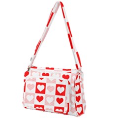 Hearts  Front Pocket Crossbody Bag