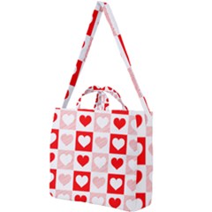 Hearts  Square Shoulder Tote Bag by Sobalvarro