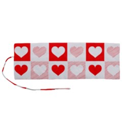 Hearts  Roll Up Canvas Pencil Holder (m) by Sobalvarro
