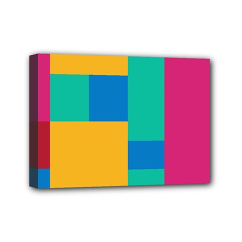 Squares  Mini Canvas 7  X 5  (stretched) by Sobalvarro