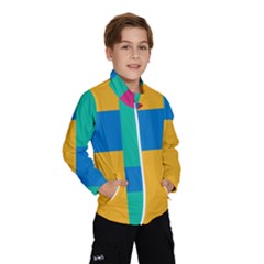 Squares  Kids  Windbreaker by Sobalvarro