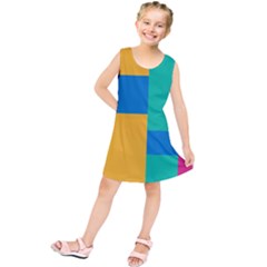 Squares  Kids  Tunic Dress by Sobalvarro