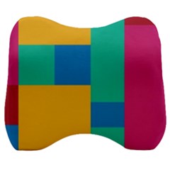 Squares  Velour Head Support Cushion