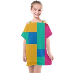 Squares  Kids  One Piece Chiffon Dress