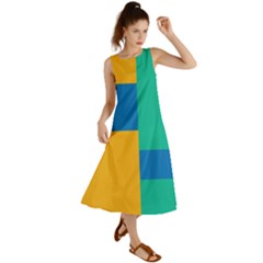 Squares  Summer Maxi Dress