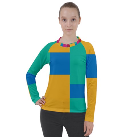 Squares  Women s Pique Long Sleeve Tee by Sobalvarro