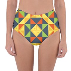 Africa  Reversible High-waist Bikini Bottoms by Sobalvarro