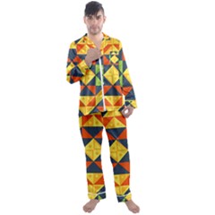 Africa  Men s Long Sleeve Satin Pyjamas Set by Sobalvarro