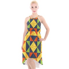 Africa  High-low Halter Chiffon Dress  by Sobalvarro