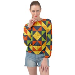 Africa  Banded Bottom Chiffon Top by Sobalvarro