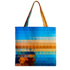 Mosaic  Zipper Grocery Tote Bag by Sobalvarro