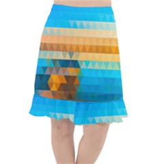 Mosaic  Fishtail Chiffon Skirt by Sobalvarro