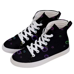 Bubble In Dark Women s Hi-top Skate Sneakers by Sabelacarlos