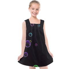 Bubble In Dark Kids  Cross Back Dress by Sabelacarlos