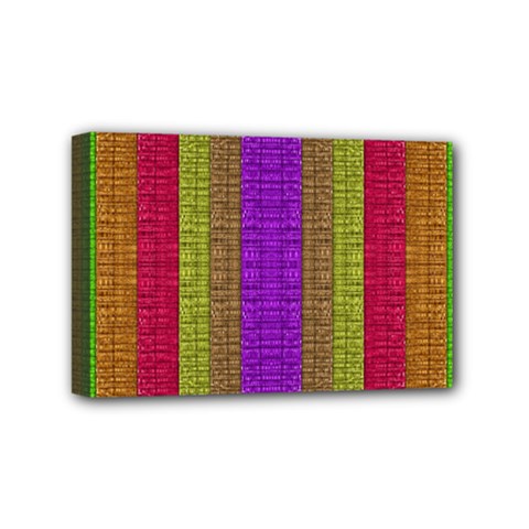 Colors Of A Rainbow Mini Canvas 6  X 4  (stretched) by pepitasart
