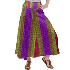 Colors Of A Rainbow Satin Palazzo Pants