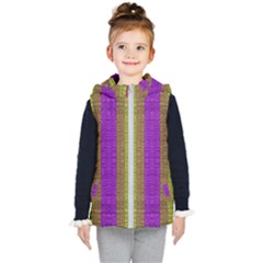 Colors Of A Rainbow Kids  Hooded Puffer Vest by pepitasart