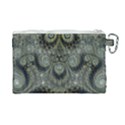 Rustic Silver and Gold Spirals Canvas Cosmetic Bag (Large) View2