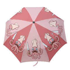 Squid Chef Cartoon Folding Umbrellas by sifis