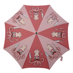 Squid Chef Cartoon Hook Handle Umbrellas (small) by sifis