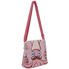 Squid Chef Cartoon Zipper Messenger Bag by sifis