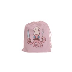 Squid Chef Cartoon Drawstring Pouch (xs) by sifis