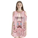 Squid Chef Cartoon Shoulder Cutout Velvet One Piece View1