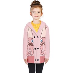 Squid Chef Cartoon Kids  Double Breasted Button Coat