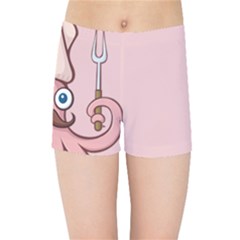 Squid Chef Cartoon Kids  Sports Shorts by sifis