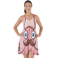 Squid Chef Cartoon Show Some Back Chiffon Dress by sifis