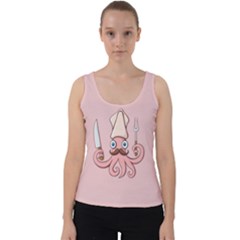 Squid Chef Cartoon Velvet Tank Top by sifis