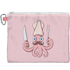 Squid Chef Cartoon Canvas Cosmetic Bag (xxxl) by sifis