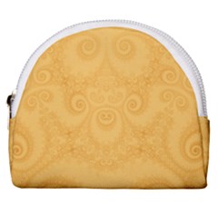 Golden Honey Swirls Horseshoe Style Canvas Pouch by SpinnyChairDesigns