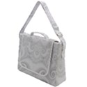 Wedding White Swirls Spirals Box Up Messenger Bag View1