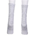 Wedding White Swirls Spirals Men s Crew Socks View2