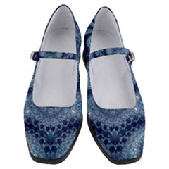 Royal Blue Swirls Women s Mary Jane Shoes by SpinnyChairDesigns