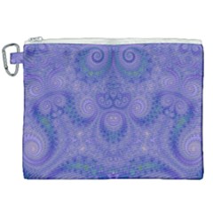 Mystic Purple Swirls Canvas Cosmetic Bag (xxl) by SpinnyChairDesigns