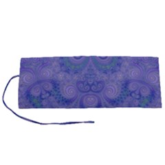 Mystic Purple Swirls Roll Up Canvas Pencil Holder (s) by SpinnyChairDesigns