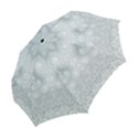 Ash Grey White Swirls Folding Umbrellas View2