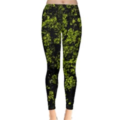 Nature Dark Camo Print Leggings  by dflcprintsclothing