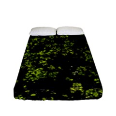 Nature Dark Camo Print Fitted Sheet (full/ Double Size) by dflcprintsclothing