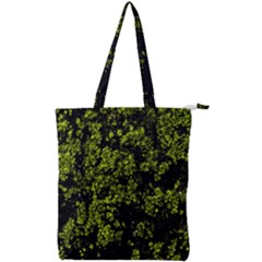 Nature Dark Camo Print Double Zip Up Tote Bag by dflcprintsclothing